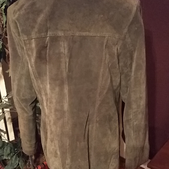 Army green suede coat - Picture 3 of 3